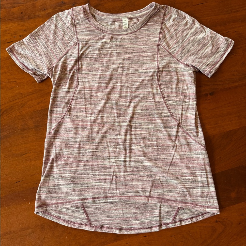 Lululemon Women's Space Dyed Berry Multi Short Sleeve Top